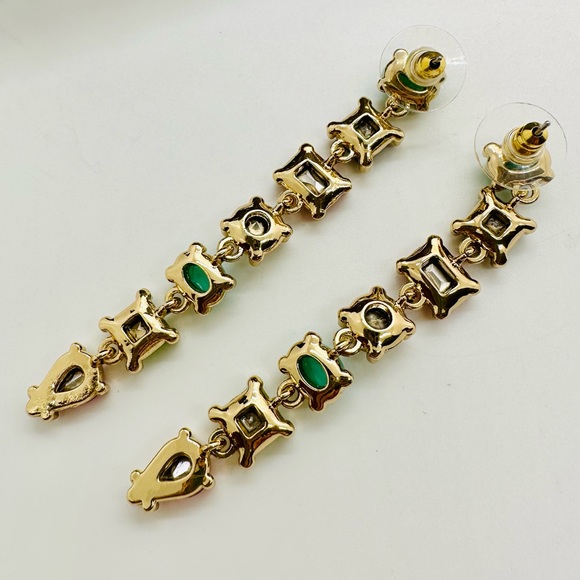 Crystal Linear Statement Earrings - Picture 9 of 11